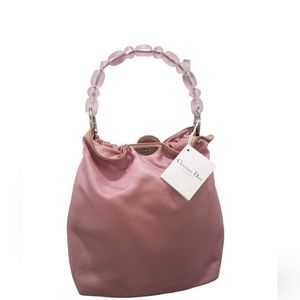 CHRISTIAN DIOR MARIS PEARL Pink Handbag RARE COA